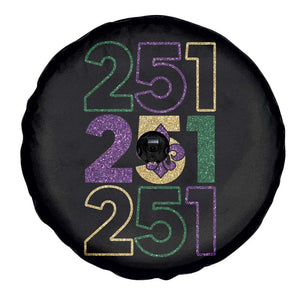 Funny Mobile Mardi Gras 251 Spare Tire Cover Glitter Print Area Code TS11 Print Your Wear