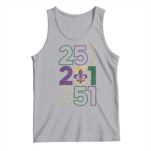 Funny Mobile Mardi Gras 251 Tank Top Glitter Print Area Code TS11 Athletic Heather Print Your Wear