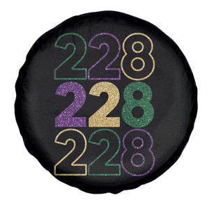 Funny The Coast Mardi Gras 228 Spare Tire Cover Glitter Print Area Code TS11 Print Your Wear