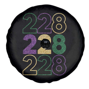Funny The Coast Mardi Gras 228 Spare Tire Cover Glitter Print Area Code TS11 Print Your Wear