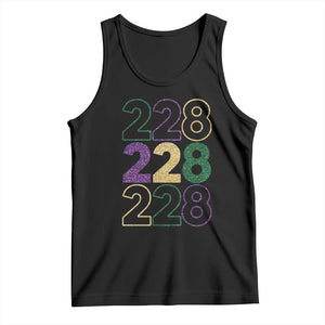 Funny The Coast Mardi Gras 228 Tank Top Glitter Print Area Code TS11 Black Print Your Wear