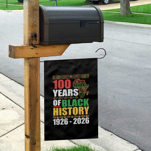100 Years Of Black History 1926 2026 Centennial Garden Flag Africa Map TS11 Print Your Wear