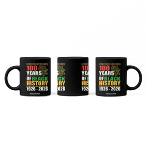 100 Years Of Black History 1926 2026 Centennial Coffee Mug Africa Map TS11 Print Your Wear