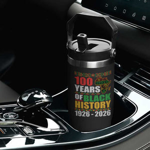 100 Years Of Black History 1926 2026 Centennial Flip Straw Tumbler Africa Map TS11 Print Your Wear