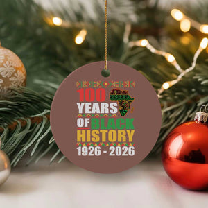 100 Years Of Black History 1926 2026 Centennial Ceramic Ornament Africa Map TS11 1pc Mocha Print Your Wear