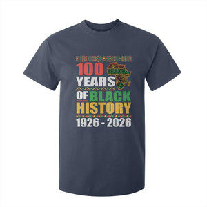 100 Years Of Black History 1926 2026 Centennial T Shirt For Kid Africa Map TS11 Navy Print Your Wear