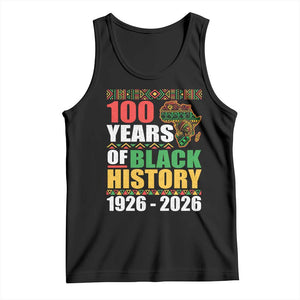 100 Years Of Black History 1926 2026 Centennial Tank Top Africa Map TS11 Black Print Your Wear