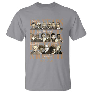 100 Years Of Black History Month T Shirt African American Historical Figures TS11 Sport Gray Print Your Wear