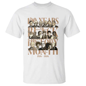 100 Years Of Black History Month T Shirt African American Historical Figures TS11 White Print Your Wear