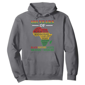 100 Years Of Black History Month Hoodie Centennial Of Black Culture TS11 Charcoal Print Your Wear
