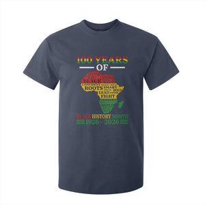 100 Years Of Black History Month T Shirt For Kid Centennial Of Black Culture TS11 Navy Print Your Wear