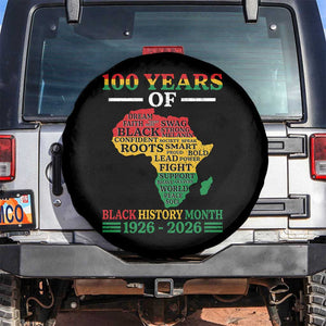 100 Years Of Black History Month Spare Tire Cover Centennial Of Black Culture TS11 No hole Black Print Your Wear