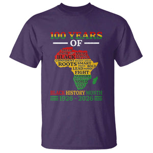 100 Years Of Black History Month T Shirt Centennial Of Black Culture TS11 Purple Print Your Wear