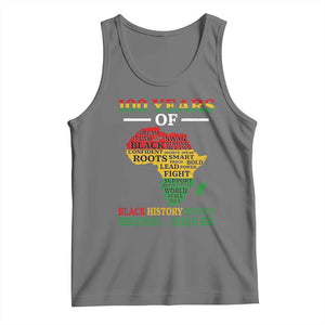 100 Years Of Black History Month Tank Top Centennial Of Black Culture TS11 Black Heather Print Your Wear
