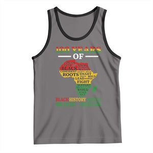 100 Years Of Black History Month Tank Top Centennial Of Black Culture TS11 Deep Heather Black Print Your Wear