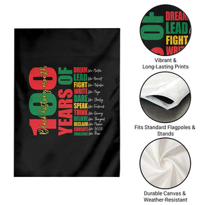 100 Years Of Black History Garden Flag African American Historical Figures African American Teacher TS11 Print Your Wear