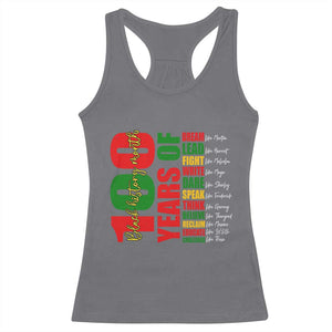 100 Years Of Black History Racerback Tank Top African American Historical Figures African American Teacher TS11 Charcoal Print Your Wear