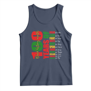 100 Years Of Black History Tank Top African American Historical Figures African American Teacher TS11 Navy Print Your Wear