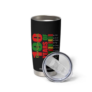100 Years Of Black History Tumbler Cup African American Historical Figures African American Teacher TS11 Print Your Wear