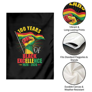 100 Years Of Black Excellence Garden Flag Centennial Black History Month TS11 Print Your Wear