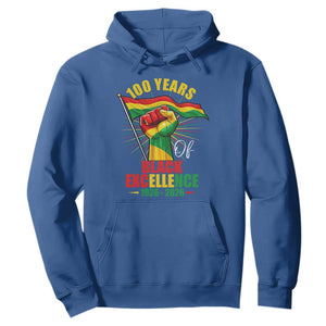 100 Years Of Black Excellence Hoodie Centennial Black History Month TS11 Royal Blue Print Your Wear