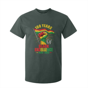100 Years Of Black Excellence T Shirt For Kid Centennial Black History Month TS11 Dark Forest Green Print Your Wear