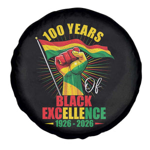 100 Years Of Black Excellence Spare Tire Cover Centennial Black History Month TS11 Print Your Wear