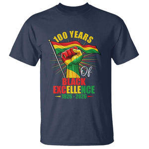 100 Years Of Black Excellence T Shirt Centennial Black History Month TS11 Navy Print Your Wear