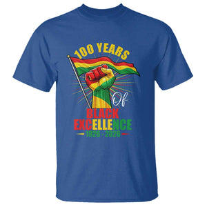 100 Years Of Black Excellence T Shirt Centennial Black History Month TS11 Royal Blue Print Your Wear