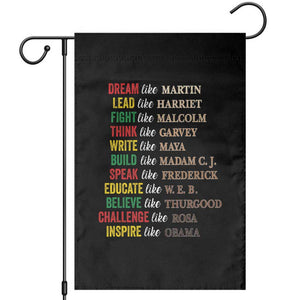Black History Dream Like Martin Lead Like Harriet Garden Flag African American Leaders TS11 Black Print Your Wear