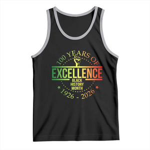 100 Years Of Excellence Black History Month 1926 2026 Tank Top TS11 Black Athletic Heather Print Your Wear