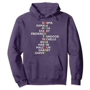 Black History Leaders Hoodie Obama Kamala Maya Stacey Frederick Thurgood Michelle TS11 Purple Print Your Wear