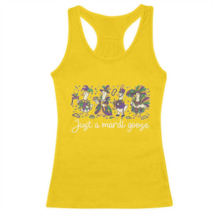 Goose Mardi Gras Racerback Tank Top Funny Just A Mardi Goose New Orleans Carnival TS11 Daisy Print Your Wear