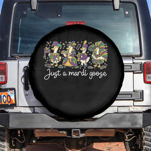 Goose Mardi Gras Spare Tire Cover Funny Just A Mardi Goose New Orleans Carnival TS11 No hole Black Print Your Wear