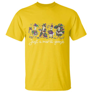Goose Mardi Gras T Shirt Funny Just A Mardi Goose New Orleans Carnival TS11 Daisy Print Your Wear