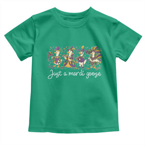 Goose Mardi Gras Toddler T Shirt Funny Just A Mardi Goose New Orleans Carnival TS11 Irish Green Print Your Wear