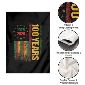 100 Years Of Black History Month Garden Flag African American Centennial Milestone American Flag TS11 Print Your Wear