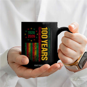 100 Years Of Black History Month Coffee Mug African American Centennial Milestone American Flag TS11 Print Your Wear