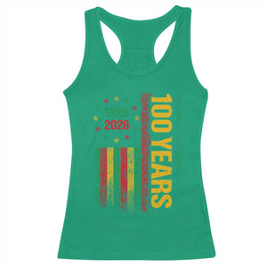 100 Years Of Black History Month Racerback Tank Top African American Centennial Milestone American Flag TS11 Irish Green Print Your Wear