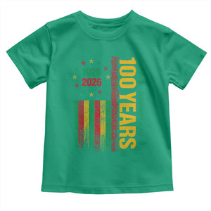 100 Years Of Black History Month Toddler T Shirt African American Centennial Milestone American Flag TS11 Irish Green Print Your Wear