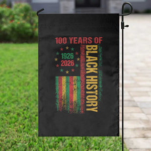 100 Years Of Black History Garden Flag Centennial Milestone Vintage African American Flag TS11 Print Your Wear