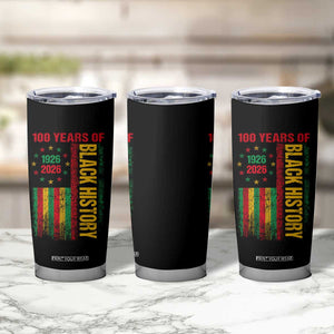 100 Years Of Black History Tumbler Cup Centennial Milestone Vintage African American Flag TS11 Print Your Wear