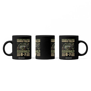 Fishing 67 Meme Coffee Mug How Many Days A Week Should You Go Fishing Camo Flag TS11 Print Your Wear
