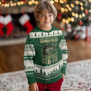 Fishing 67 Meme Ugly Christmas Sweater How Many Days A Week Should You Go Fishing Camo Flag TS11 Forest Green Beige Print Your Wear