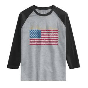 The Pledge of Allegiance Raglan Shirt US Military Veteran Patriotic American Flag TS11 Heather Gray Black Print Your Wear