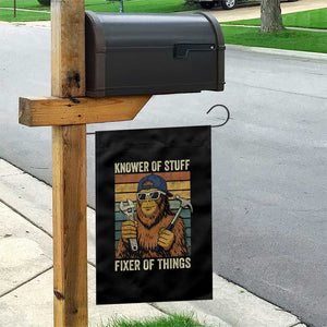 Knower Of Stuff Fixer Of Things Garden Flag Mechanic Bigfoot Dad TS11 Print Your Wear