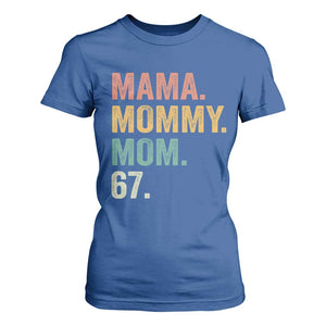 Mama Mommy Mom 67 T Shirt For Women Funny Six Seven Mother's Day TS11 Royal Blue Print Your Wear