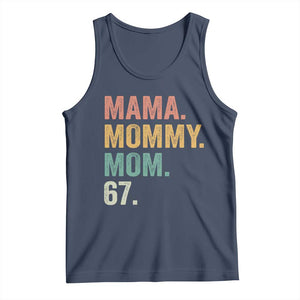 Mama Mommy Mom 67 Tank Top Funny Six Seven Mother's Day TS11 Navy Print Your Wear
