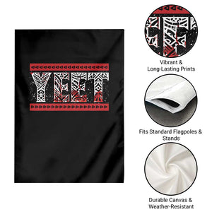 Yeet Funny Wrestling Slang Quote Tribal Art Blood Splatter Garden Flag TS11 Print Your Wear