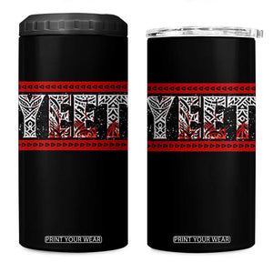 Yeet Funny Wrestling Slang Quote Tribal Art Blood Splatter 4 in 1 Can Cooler Tumbler TS11 One Size: 16 oz Black Print Your Wear